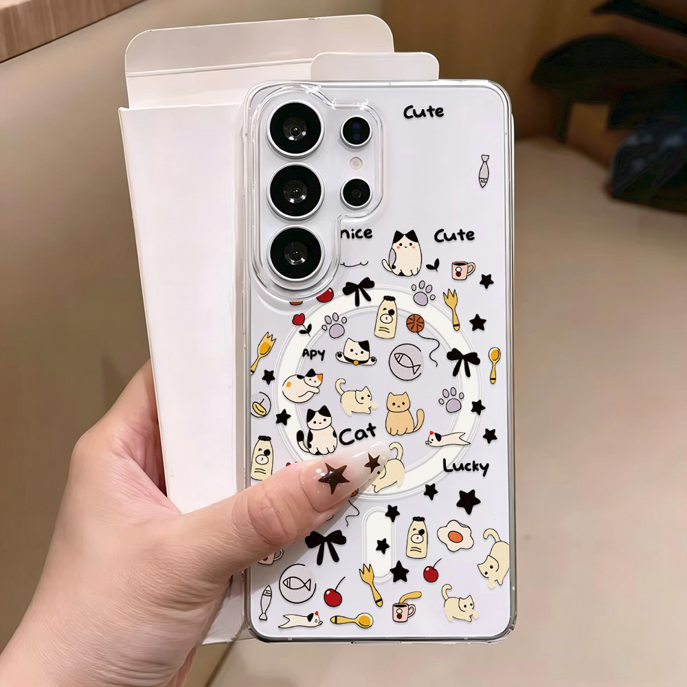 Phone Cases Galaxy A16 5G - Coque de téléphone magnétique motif chat