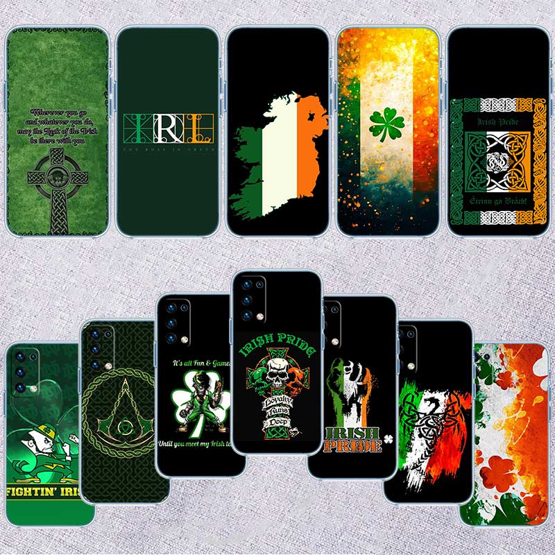 Phone Cases Ireland - Coque de téléphone transparente avec drapeau